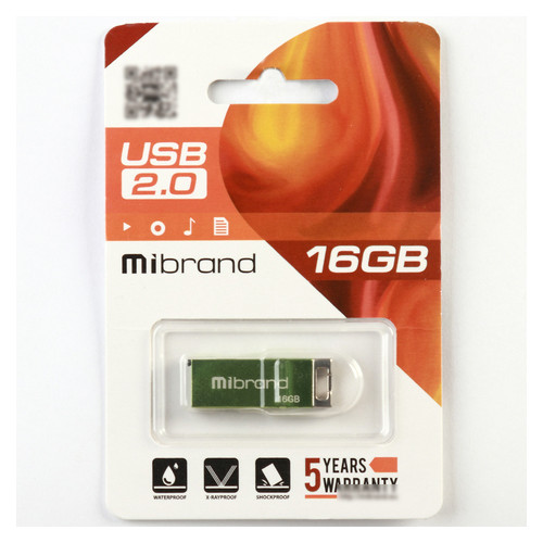 Флеш-накопичувач Mibrand USB2.0 Сhameleon 16GB Green (MI2.0/CH16U6LG) фото №2