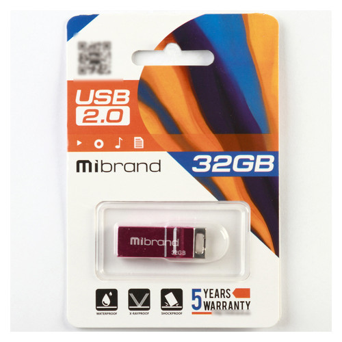 Флеш-накопичувач Mibrand USB2.0 Сhameleon 32GB Pink (MI2.0/CH32U6P) фото №2