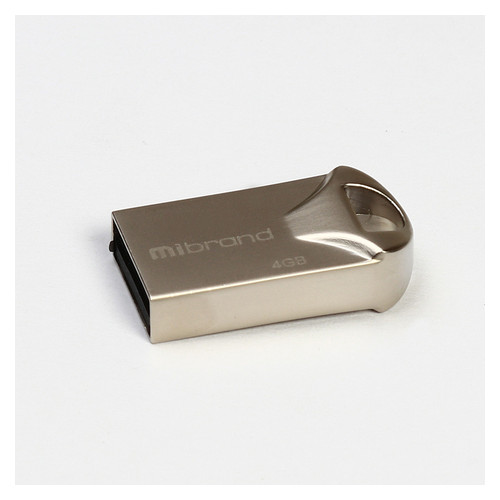 Флеш-накопичувач Mibrand USB2.0 Hawk 4GB Silver (MI2.0/HA4M1S) фото №1
