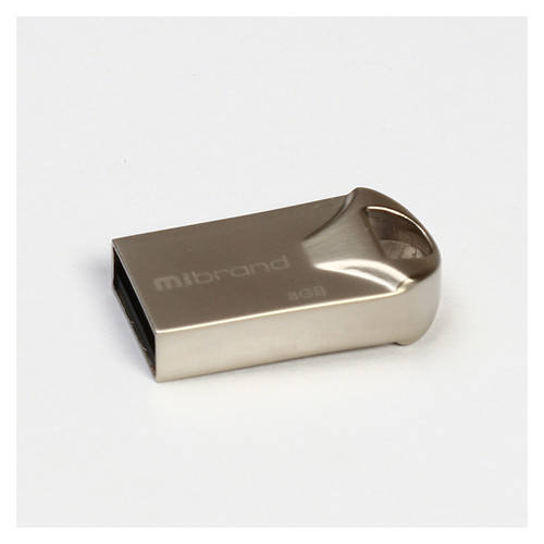 Флеш-накопичувач Mibrand USB2.0 Hawk 8GB Silver (MI2.0/HA8M1S) фото №1