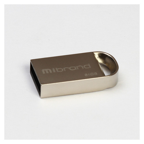 Флеш-накопичувач Mibrand USB2.0 lynx 64GB Silver (MI2.0/LY64M2S) фото №1
