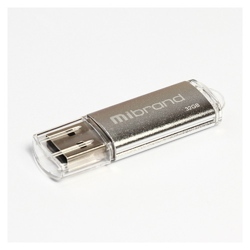 Флеш-накопичувач Mibrand USB2.0 Cougar 32GB Silver (MI2.0/CU32P1S) фото №1