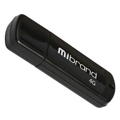 USB флеш накопичувач Mibrand 32GB Grizzly Black USB 2.0 (MI2.0/GR32P3B) фото №1