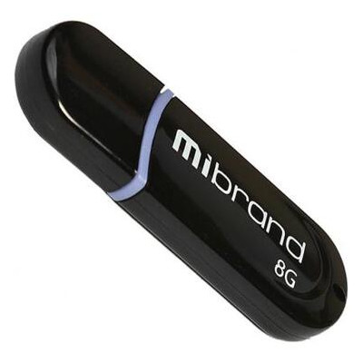 USB флеш накопичувач Mibrand 8GB Panther Black USB 2.0 (MI2.0/PA8P2B) фото №1