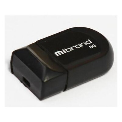 USB флеш накопичувач Mibrand 8GB Scorpio Black USB 2.0 (MI2.0/SC8M3B) фото №1