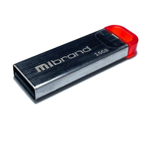 Флеш-накопичувач Mibrand USB2.0 16GB Silver-Red (MI2.0/FA16U7R) фото №2