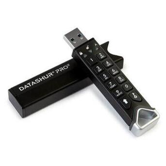 USB флешка з апаратним шифруванням iStorage 8GB datAshur PRO2 USB 3.2 XTS-AES 256-bit (IS-FL-DP2-256-8) фото №2