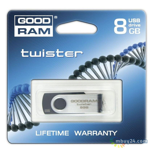 Флешка Goodram 8GB Twister Black (UTS2-0080K0R11) фото №6