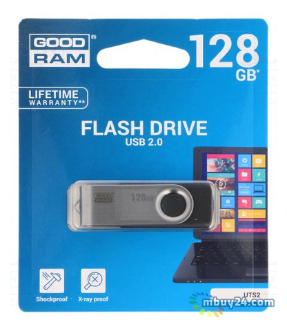 Флешка Goodram USB 2.0 128GB UTS2 (UTS2-1280K0R11) фото №1