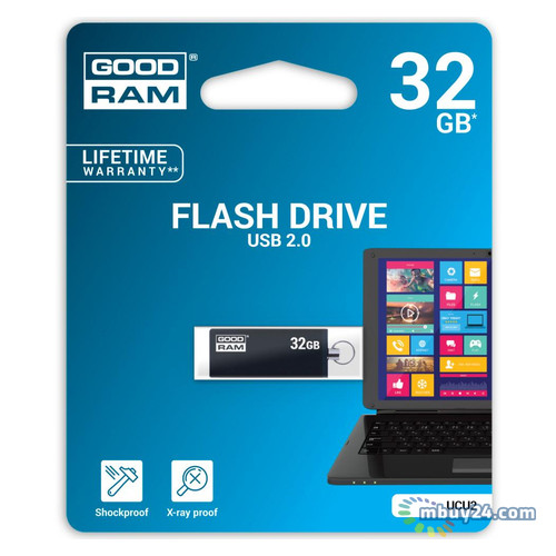Флешка Goodram USB 2.0 32GB UCU2 (UCU2-0320K0R11) фото №3
