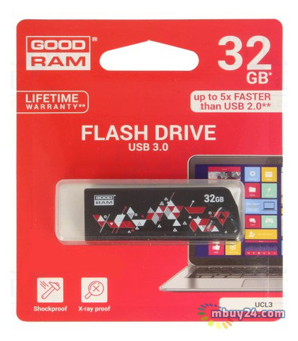 Флешка Goodram USB 3.0 32GB UCL3 (UCL3-0320K0R11) фото №1