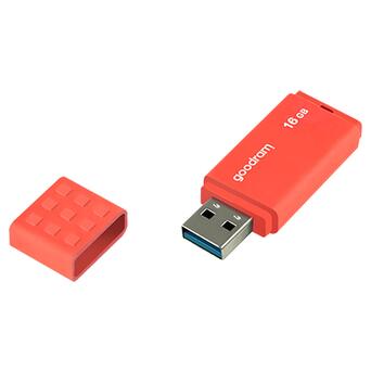 USB флеш накопичувач Goodram 16GB UME3 Orange USB 3.0 (UME3-0160O0R11) фото №2