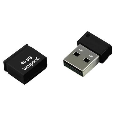 Флешка GoodRAM 64GB USB 2.0 UPI2 Black, Retail (UPI2-0640K0R11) фото №3