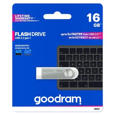 Флеш-накопичувач USB3.2 16GB Goodram UNO3 (UNO3-0160S0R11) фото №3