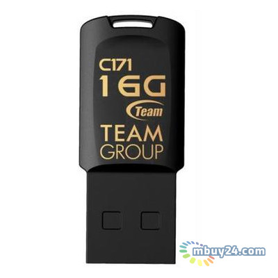Флеш накопичувач Team C171 16GB USB 2.0 Black (TC17116GB01) фото №1