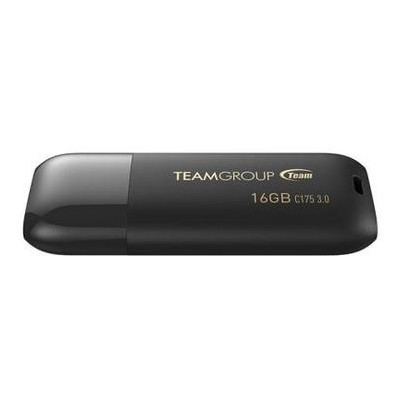 USB флеш накопитель Team 16GB C175 Pearl Black USB 3.1 (TC175316GB01) фото №1