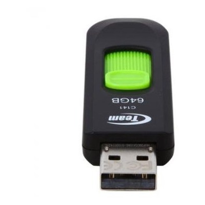 USB флеш накопитель Team 64GB C141 Green USB 2.0 (TC14164GG01) фото №3