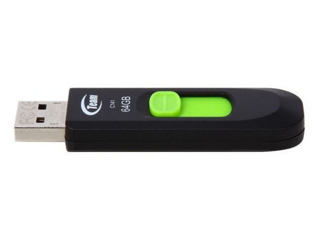 USB флеш накопитель Team 64GB C141 Green USB 2.0 (TC14164GG01) фото №8