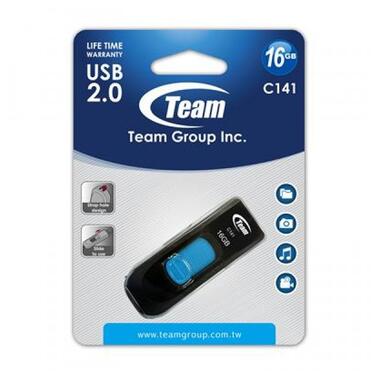Флешка USB Team C141 16Gb Blue (TC14116GL01) фото №3
