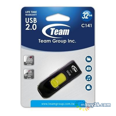 Flash USB Team C141 32GB Yellow (TC14132GY01) фото №2