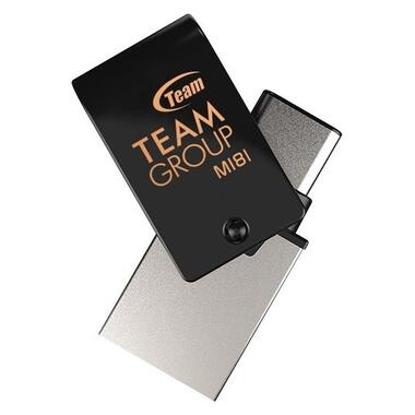 Флеш накоплювач USB3.1 256GB OTG Type-C Team M181 Black (TM1813256GB01) фото №3