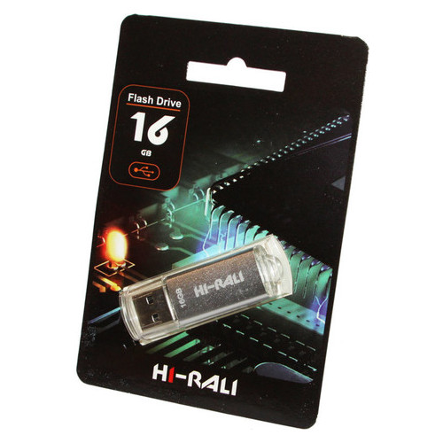Флеш-пам'ять HI-RALI 16GB Rocket series Silver (HI-16GBVCSL) фото №1