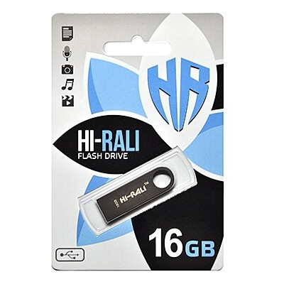 Флеш-пам'ять HI-RALI 16GB серії Shuttle Black (HI-16GBSHBK) фото №1