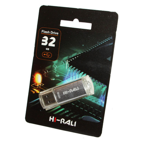 Флеш-пам'ять HI-RALI 32GB Rocket series Silver (HI-32GBVCSL) фото №1