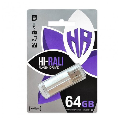 Флеш-пам'ять HI-RALI 64GB Corsair series Silver (HI-64GBCORSL) фото №2