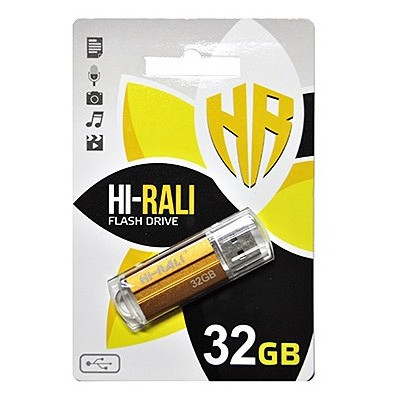 Флешка USB 32GB Hi-Rali Corsair Series Bronze (HI-32GBCORBR) фото №1