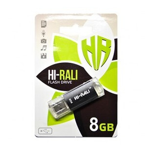 Флешка USB 2.0 8GB Hi-Rali Rocket Series Black (HI-8GBVCBK) фото №1