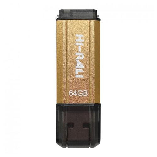 Флеш-накопичувач USB 64GB Hi-Rali Stark Series Gold (HI-64GBSTGD) фото №1