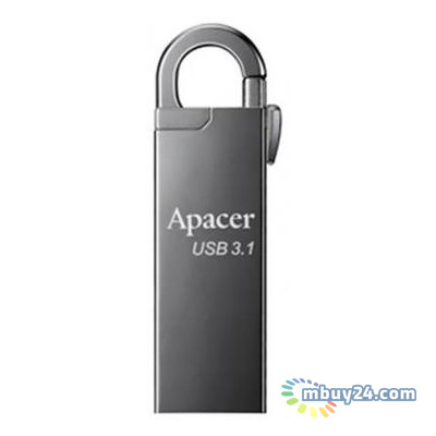 Флеш накопичувач Apacer 16GB AH15A Ashy USB 3.1 (AP16GAH15AA-1) фото №1