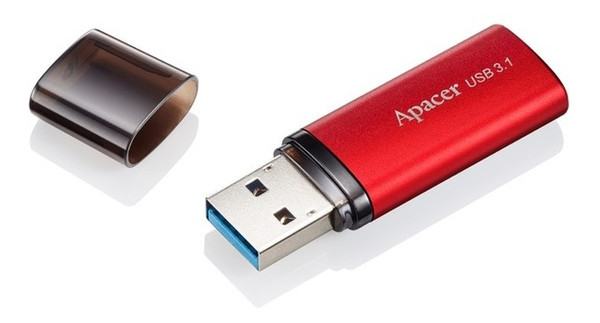 Флешка Apacer AH25B 128GB USB 3.1 Red (AP128GAH25BR-1) фото №2