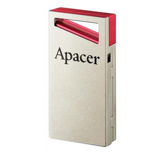 Флешка Apacer USB2.0 AH112 64GB Silver-Red (AP64GAH112R-1) фото №1
