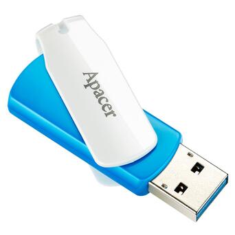 Флешка Apacer 32GB USB 3.1 AH357 Blue/White (AP32GAH357U-1) фото №2