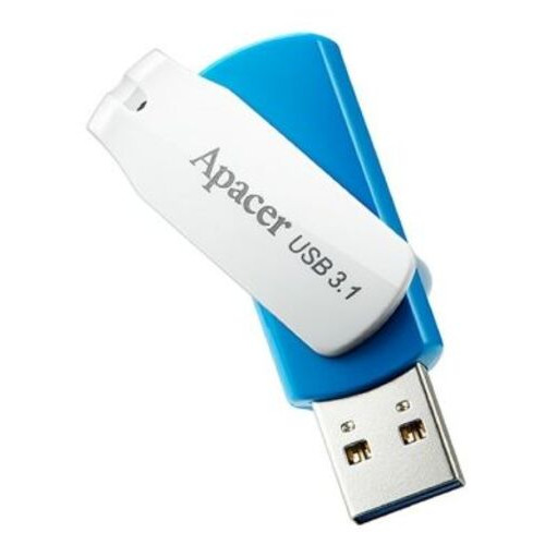 Флеш-накопичувач Apacer USB3.1 AH357 16GB White-Blue (AP16GAH357U-1) фото №1