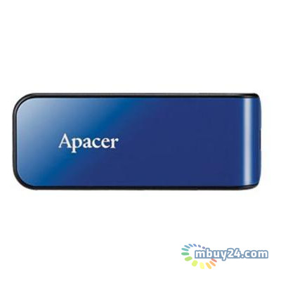 Флеш-накопичувач USB Apacer 16GB AH334 blue USB 2.0 (AP16GAH334U-1) фото №1