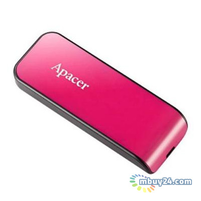 Флеш-накопичувач USB Apacer 16GB AH334 pink USB 2.0 (AP16GAH334P-1) фото №2
