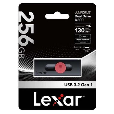 USB флеш накопитель Lexar 256GB JumpDrive Dual Drive D300 USB/Type-C3.2 (LJDD300256G-BNBNG) фото №4