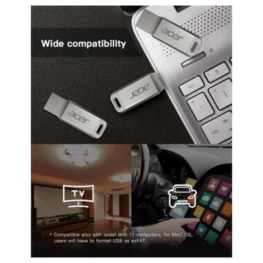 USB флеш накопитель Acer 256GB UM310 Silver USB 3.2 (BL.9BWWA.583) фото №4
