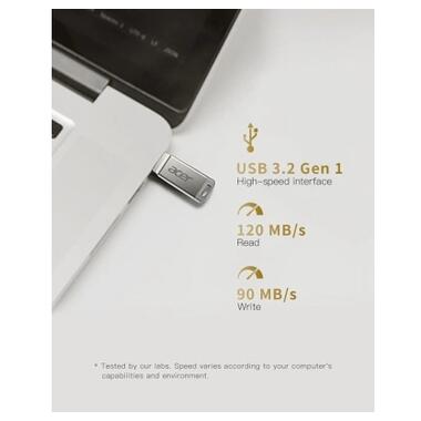 USB флеш накопитель Acer 256GB UM310 Silver USB 3.2 (BL.9BWWA.583) фото №2