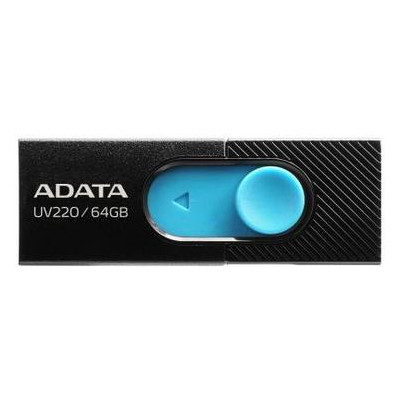 Флеш накопичувач A-Data 64GB UV220 Black/Blue USB 2.0 (AUV220-64G-RBKBL) фото №1