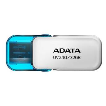 Флешка A-Data 32GB UV240 USB 2.0 White (AUV240-32G-RWH) фото №1