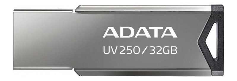 Флеш-накопичувач A-Data 32GB USB 2.0 UV250 Metal Black (AUV250-32G-RBK) фото №1