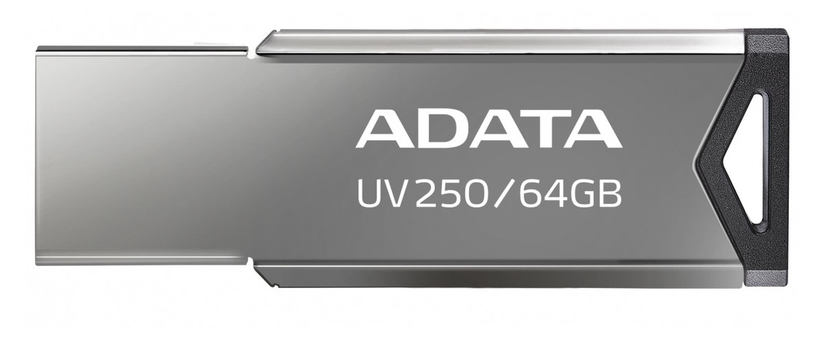 Накопичувач A-Data 64GB USB 2.0 UV250 Metal Black (AUV250-64G-RBK) фото №1