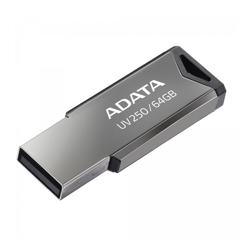 Накопичувач A-Data 64GB USB 2.0 UV250 Metal Black (AUV250-64G-RBK) фото №3