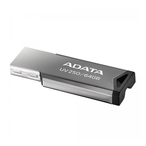 Накопичувач A-Data 64GB USB 2.0 UV250 Metal Black (AUV250-64G-RBK) фото №2