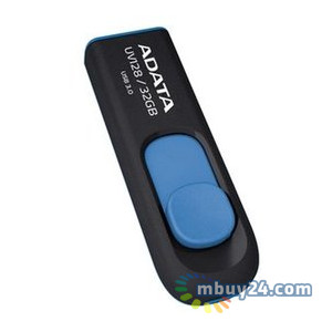 Флешка USB A-Data UV128 32GB Black-Blue (AUV128-32G-RBE) фото №1