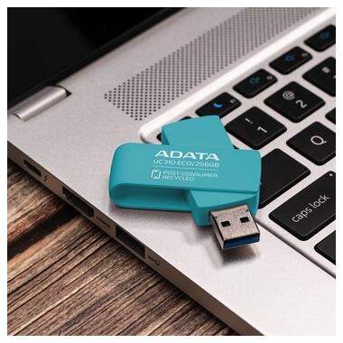 Флеш накопичувач A-DATA UC310 USB 3.2 Gen 1 (USB 3.0) 128GB Green (UC310E-128G-RGN) фото №6